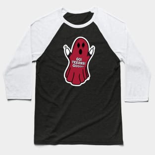 Ghost Houston Texans Baseball T-Shirt